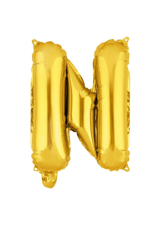 Giant Gold Letter N Balloon  Foil Helium Big Single Mylar Balloon Birthday Party Decoration Supply Baby Shower Event - Image 1